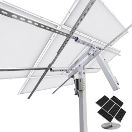 Tracker à deux axes avec système de suivi solaire